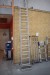 Sliding Ladder + 4 pcs. Wall holder smoking rise +