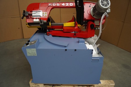 Semi-automatic belt saw, mrk. Blanco 420 SA, 60 degrees to the right. year. 2018.