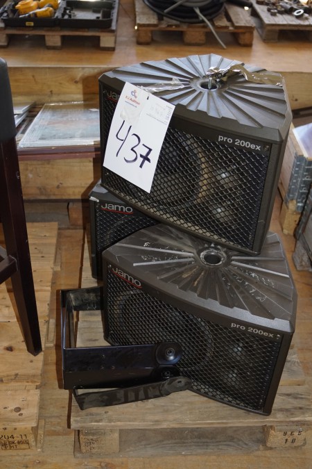 Speaker 3 pcs. Jamo pro 200ex B 48 cm, D 33 cm, H 33 cm.