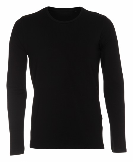  Unpressurized press without wear: 30 pcs. T-shirt with long sleeves, round neckline, black, 100% cotton. 30 XXS