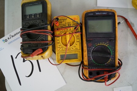 Measuring equipment for electricity.