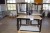 Tisch mit schwarzem Rahmen 8 Stück B 71 cm, L120, H 72 cm, 4 Stück mit schwarzem Rahmen B 80 cm, L 160 cm H 75 cm
