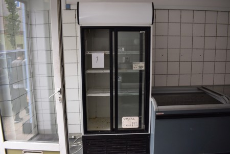 Refrigerated display with double glass doors 88 B x H 201 x D 70 cm