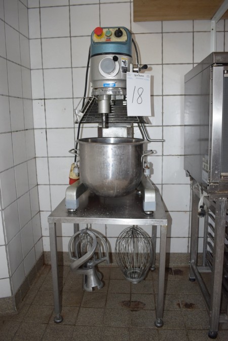 Mixer + stainless steel table B 60 D x 60 x 66 cm H