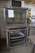 An industrial furnace B 83 X 67 + D Recess Table with trays H 75 cm + Microwave oven