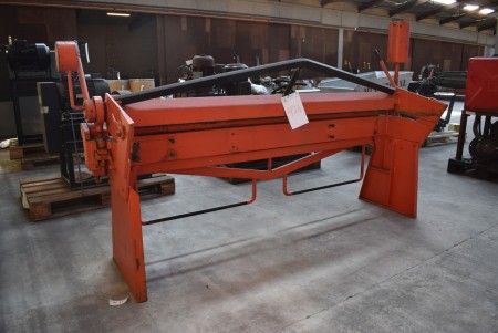 The swing plate bender 2000 mm, thickness ukend