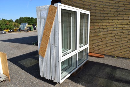 5-tlg. 2-subject Fenster Holz / Aluminium. B: 187,8 x H: 176,8 cm