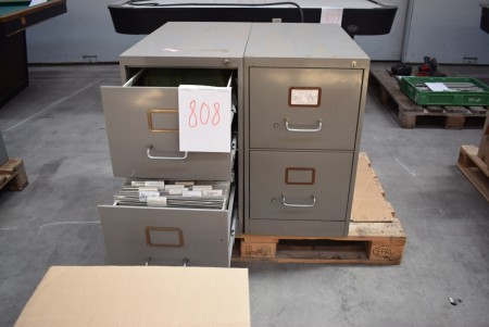 2 pcs. Workshop / filing cabinets with drawers 2