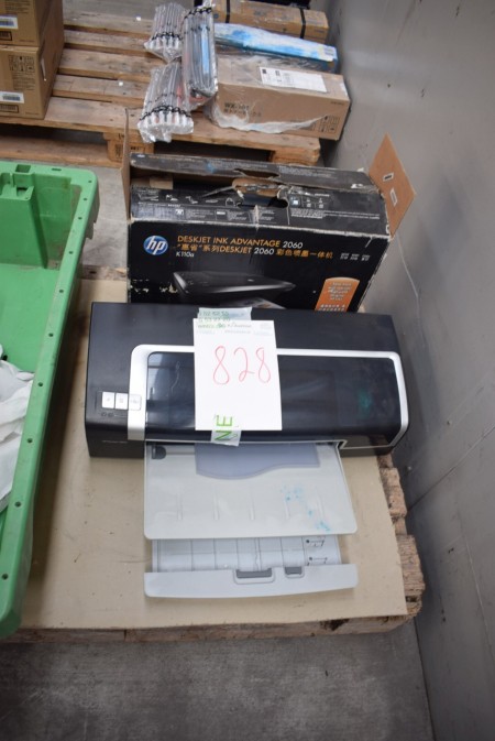 Printer marked. HP disc jet printer 9800 + HP disc jet Ink Advantec 2060 + plastic box