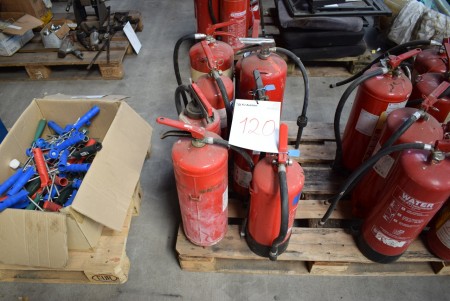 8 pcs. fire extinguishers