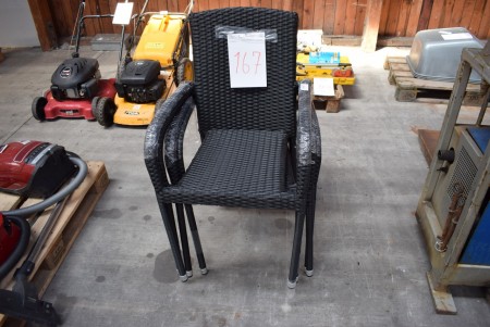 4 pieces garden chairs. unused
