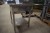 Rustfri bord med håndvask og rustfri stativ L 118 cm