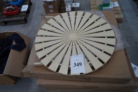 Round metal garden table, Ø 104 cm