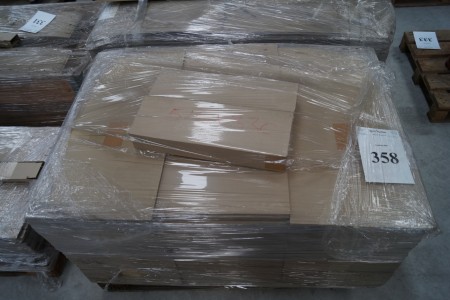 Pallet cardboard boxes, inner yards L 515 x W 80 x H 330 mm. 275 paragraph.