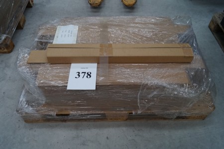 Pallet cardboard boxes, inner yards L 820 x W 40 x H 100 mm. 90 pcs.