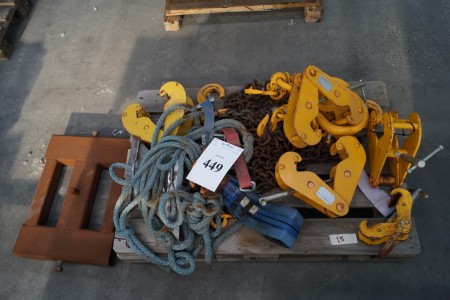 Pallet with lifting equipment + Truck Console