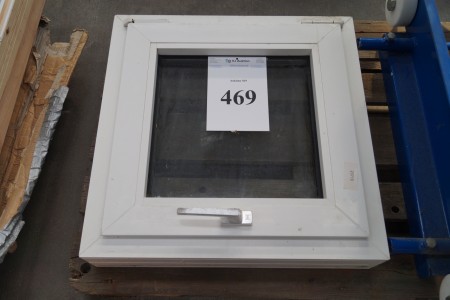 Plastic window B H 62.8 x 62.8 cm