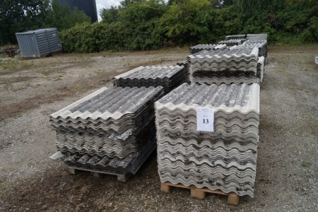 Asbestos cement sheets gray B5 approximately 300 m2