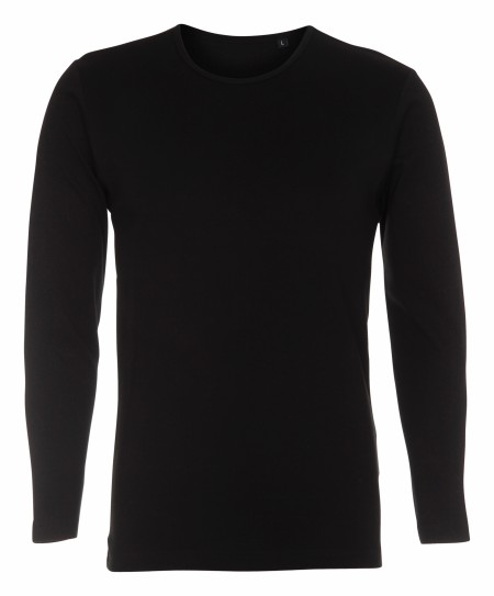 Unpressurized press without wear: 25 pcs. Long Sleeve T-shirt, Round Neckline, BLACK, 100% Cotton, 25 XL