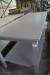 Storage table 245x90 with adjustable alu legs and mdf plates
