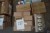 Various lamps + 16 boxes with soap dispenser