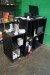 Bookcase with elastic printer + box and more.