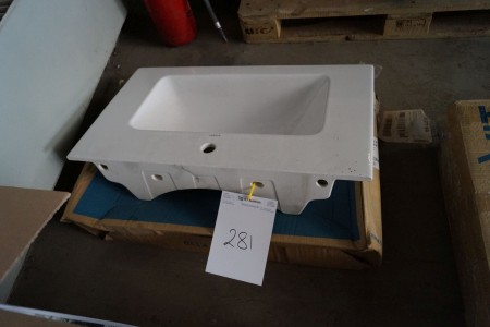 Porcelain washbasin 83x49cm