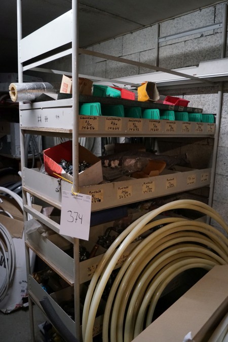 Contents of shelving, pipes and miscellaneous snakes (provided in the basement)