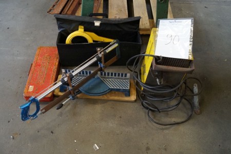 Electric welders, saw saws, Rems pipe cutters and more