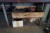 6 drawers with tools, cutting discs, lifting eyes, cushion + shelf under table