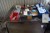 1 lot of electrical items, table and more