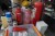 Table with miscellaneous, fire extinguisher, lubricants, mixer battery, weight and more