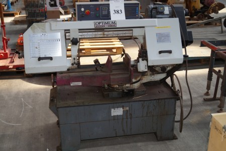 Bandsaw marked. Optimum S-300 VG with 3 pieces. trolleys