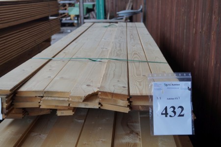 Roof boards with groove / spring 1 sotering planed target 22 x 120 mm, can also be used for the workshop floor, walkway on the ceiling etc. 56p. of 300 cm. (20m2)
