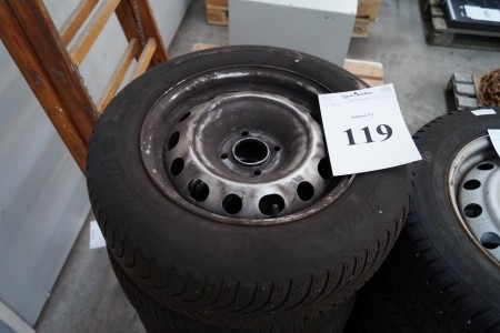 5-tlg. Reifen mit Felgen für Peugeot