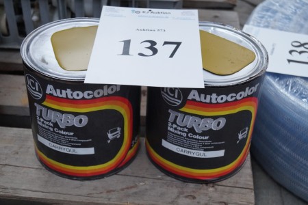 2 x 3,5 L Auto paint curry yellow