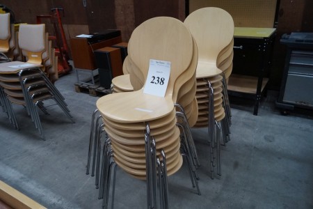 27 stk. Stablestole i bøg