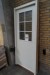 Exterior door, white with raw glass 94.8 x 211.8 cm