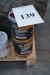 2 x 3,5 L Auto Farbe weinrot