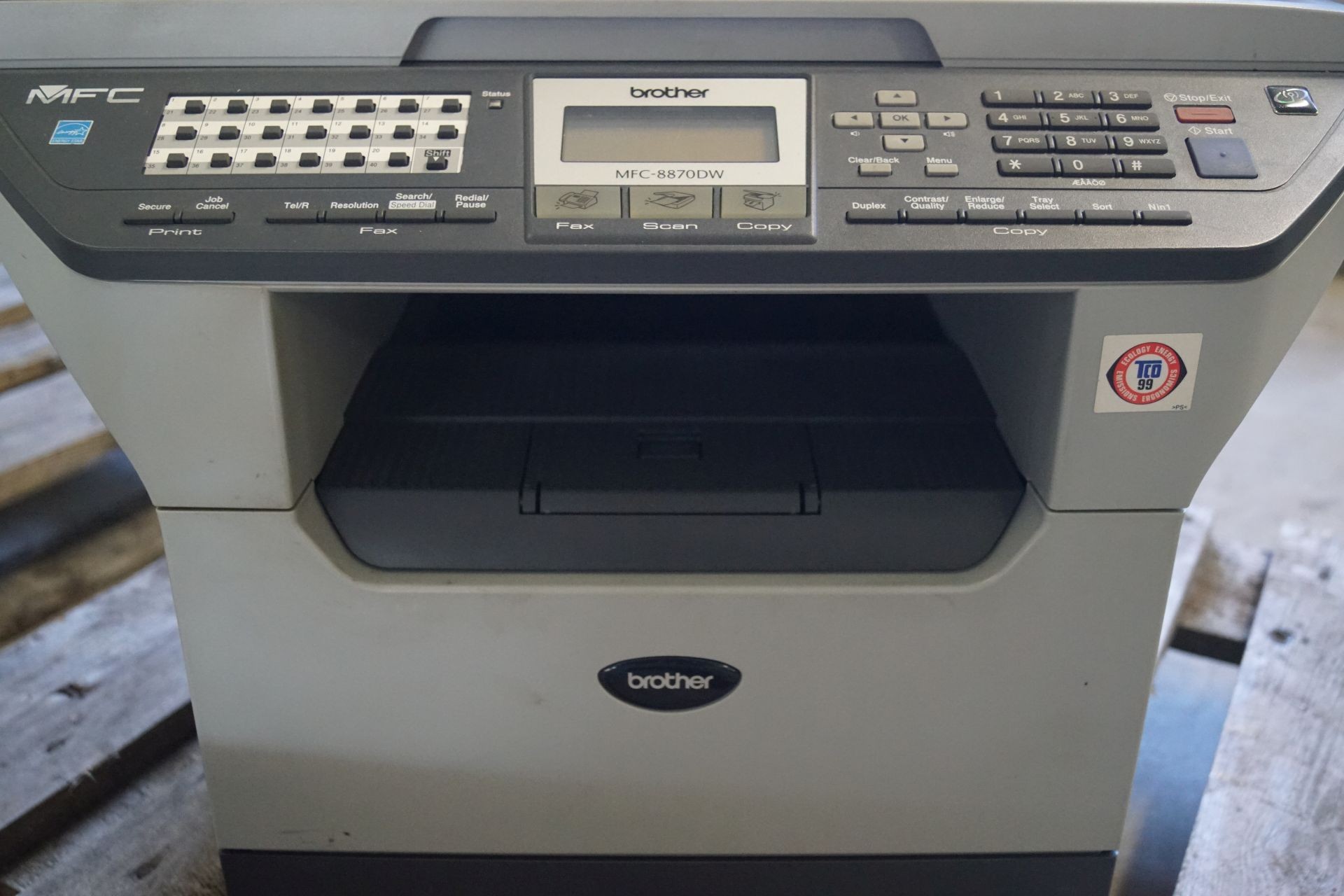 lejer Majestætisk Forbandet BROTHER MFC-8870 DW printer + farvepatron, brugsanvisning medfølger H: 50  cm. B: 54 cm. D: 48 cm. - KJ Auktion - Maskinauktioner