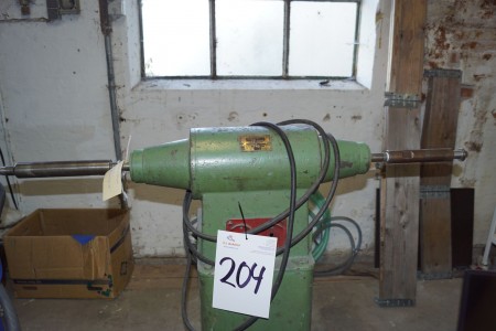 ARBOGA polish machine double spindle H: 110 cm. B: 140 cm. B: 40 cm.
