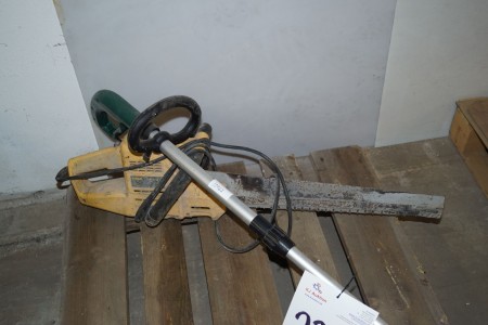 DeWALT electric saw for gas concrete + electric tile cleaner, not tested