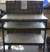 Work table with 2 shelves on wheel H: 99 cm. B: 97 cm. D: 57 cm.