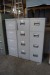 3 file cabinets with 4 drawers each, height 132 cm, width 40 cm, depth 62 cm