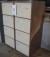 2 file cabinet, without key, 4 drawers in each, height 132 cm, width 47 cm, depth 62 cm