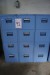 3 file cabinets with 4 drawers at each height 132 cm, width 40 cm, depth 62 cm