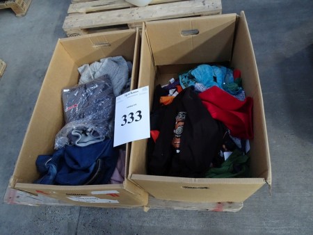 2 pcs. Boxes miscellaneous clothes