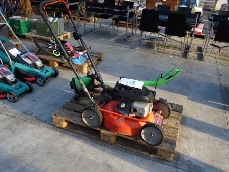 Mower with aluminum shield