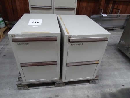 2 pcs. tool / filing cabinets, mrk. Rosengren