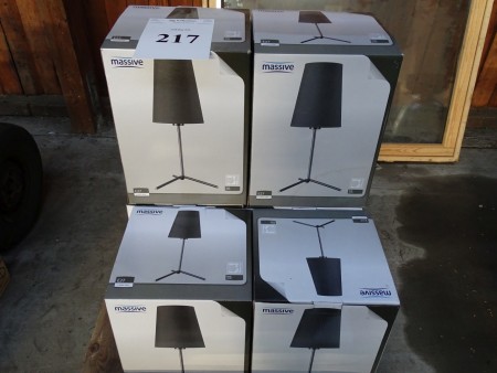 6 pieces. table lamps. unused
